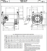 D15P2G Nidec | 15 hp 1800 RPM 254T Frame 575V ODP Electric Motor Nidec