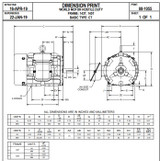 HD2P1E Nidec | 2 hp 3600 RPM 145T Frame 230/460V TEFC Nidec Electric Motor