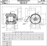 HD40P4E Nidec | 40 hp 900 RPM 365T Frame 230/460V TEFC Nidec Electric Motor