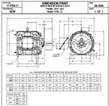 HD50P2E Nidec | 50 hp 1800 RPM 326T Frame 230/460V TEFC Nidec Electric Motor