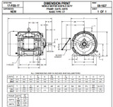 HD50P2ES Nidec | 50 hp 1800 RPM 326TS Frame 230/460V TEFC Nidec Electric Motor