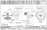 ASB657 US Motors 1/2 hp 3450 RPM 56J 115/230V (ODP) High Efficiency Switchless Pool Pump Motor