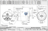 ASB634 US Motors 3/4 hp 3450 RPM 56C 115/208-230V (ODP) High Efficiency Switchless Pool Pump Motor