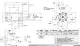 EEQK500 US Motors 5 hp 3515 RPM  3-phase 182JMZ Frame 208-230V/460 Close-Coupled Pool Pump Motor (Pentair EQ 357068 Replacement)