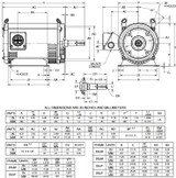 DJ20P1EP US Motors 20 hp 3600 RPM 3-phase 254JP 230/460V (ODP) Close-Coupled Pump Motor