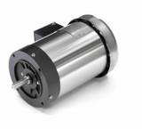 119487.00 Leeson 1 hp 1800 RPM 208-230/460V 56C Frame (No Base) TEFC 3-Phase Stainless-Steel Wash-Down Motor