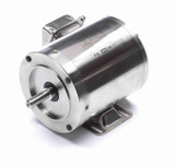 191414.00 Leeson 1/2 hp 1200 RPM 208-230/460V 56C Frame (Rigid Base) TENV 3-Phase All-Stainless Wash-Down Motor