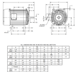 U7P3D Nidec 7 1/2 hp 1200 RPM 254T Frame 208-230/460V TEFC 3-Phase Electric Motor