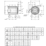 U10P2G Nidec 10 hp 1800 RPM 215T Frame 575V TEFC 3-Phase Electric Motor