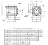 U10P3G Nidec 10 hp 1200 RPM 256T Frame 575V TEFC 3-Phase Electric Motor
