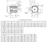 U20L9C Nidec 20 hp 1800/900 RPM (2 speed) 256T Frame 460V TEFC Variable-Torque 3-Phase Electric Motor