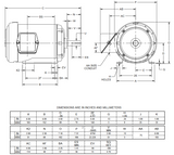U1D10C Nidec 1 hp 1800/900 RPM (2 speed) 145T Frame 460V TEFC Constant-Torque 3-Phase Electric Motor