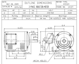 DTP1/52 TECO Westinghouse 1 1/2 hp 3600 RPM 143/145T Frame 230/460V ODP 3-Phase Motor