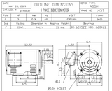 DTP0032 TECO Westinghouse 3 hp 3600 RPM 143/145T Frame 230/460V ODP 3-Phase Motor