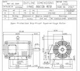 DTP0106 TECO Westinghouse 10 hp 1200 RPM 254/256T Frame 230/460V ODP 3-Phase Motor