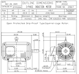 DTP0304 TECO Westinghouse 30 hp 1800 RPM 284/286T Frame 230/460V ODP 3-Phase Motor