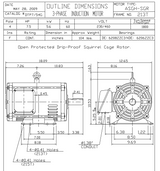 DTP7/54G TECO Westinghouse 7 1/2 hp 1800 RPM 182/184T Frame 230/460V ODP 3-Phase SGR Motor
