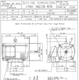 DJMP0104 TECO Westinghouse 10 hp 1800 RPM 213/215JM Frame 230/460V ODP Close-Coupled 3-Phase Motor