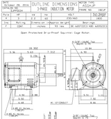 DJPP0034 TECO Westinghouse 3 hp 1800 RPM 182/184JP Frame 230/460V ODP Close-Coupled 3-Phase Motor