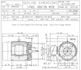 JMP0402 TECO Westinghouse 40 hp 3600 RPM 324JM Cast Iron Frame 230/460V TEFC Close-Coupled 3-Phase Motor