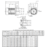 U3P3DCR Nidec 3 hp 1200 RPM 213TC Frame (No Base) 208-230/460V TEFC 3-Phase Electric Motor