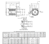 U5P2DCR Nidec 5 hp 1800 RPM 184TC Frame (No Base) 208-230/460V TEFC 3-Phase Electric Motor