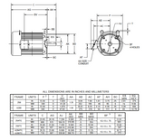 U15P1DCR Nidec 15 hp 3600 RPM 254TC Frame (No Base) 208-230/460V TEFC 3-Phase Electric Motor