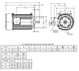 U20P1DCR Nidec 20 hp 3600 RPM 256TC Frame (No Base) 208-230/460V TEFC 3-Phase Electric Motor