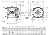 CD30P2F Nidec 30 hp 1800 RPM 286T Frame (Rigid Base) 460V TEFC 3-Phase World Electric Motor