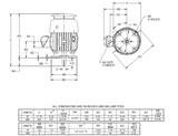 C5P2DCR Nidec 5 hp 1800 RPM 184TC Frame (Vertical) 208-230/460V TEFC 3-Phase C-Face Motor
