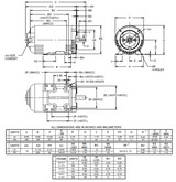 D1P2DC Nidec 1 hp 1800 RPM 143TC Frame (Rigid Base) 208-230/460V ODP 3-Phase Electric Motor
