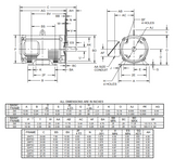 D40P2DC Nidec 40 hp 1800 RPM 324TC Frame (Rigid Base) 208-230/460V ODP 3-Phase Electric Motor