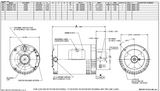 D12P2ACR Nidec 1/2 hp 1800 RPM 56C Frame (No Base) 208-230/460V ODP 3-Phase Electric Motor