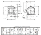 X10P3B Nidec 10 hp 1200 RPM 256T Frame (Rigid Base) 230/460V TEFC 3-Phase Hazardous Duty Motor