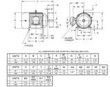 X20P2B Nidec 20 hp 1800 RPM 256T Frame (Rigid Base) 230/460V TEFC 3-Phase Hazardous Duty Motor