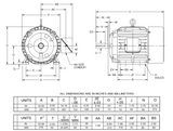 HW10V2G2 Nidec 10 hp 1800 RPM 215T Frame (Rigid Base) 575V TEFC 3-Phase Cooling Tower Motor