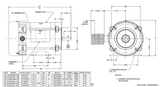 XS12SA2DCR Nidec 1/2 hp 1800 RPM 56C Frame 50/60 Hz 208-230/460V TEFC 3-Phase Hazardous Duty Motor
