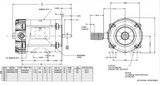 XS34CA1JCR Nidec 3/4 hp 3600 RPM 56C Frame 60 Hz 115/208-230V TEFC Cap Start Hazardous Duty Motor