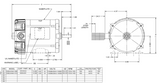XS14CA2J Nidec 1/4 hp 1800 RPM 56 Frame 115/208-230V TENV Cap Start (Rigid) Hazardous Duty