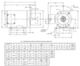 WDS1P2AC Nidec 1 hp 1800 RPM 143TC All-Stainless (Rigid Base) 208-230/460V TENV 3-Phase Washdown Motor