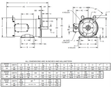 WDS5P2AC Nidec 5 hp 1800 RPM 184TC All-Stainless (Rigid Base) 208-230/460V TEFC 3-Phase Washdown Motor