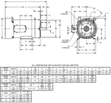 WDS7P2AC Nidec 7 1/2 hp 1800 RPM 213TC All-Stainless (Rigid Base) 208-230/460V TEFC 3-Phase Washdown Motor