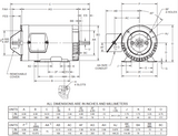 UN1T2GC Nidec 1 hp 1800 RPM 56C (Rigid Base) 575V TENV Vector-Duty 3-Phase Motor