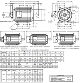 UN15T2BC Nidec 15 hp 1800 RPM 254TC (Rigid Base) 230/460V TENV Vector-Duty 3-Phase Motor