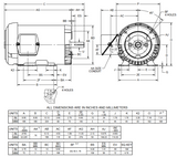 U32V1BC Nidec 1 1/2 hp 3600 RPM 143TC (Rigid Base) 230/460V TEFC Inverter-Duty 3-Phase Motor