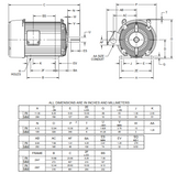 U7V3B Nidec 7 1/2 hp 1800 RPM 254T (Rigid Base) 230/460V TEFC Inverter-Duty 3-Phase Motor