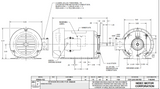 T14B2N49 Nidec 1/4 hp 1800 RPM 115V 1-Speed 48 Frame (Resilient Base) 1-Speed TEFC Blower Motor