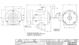 T13B1N4 Nidec 1/3 hp 1800 RPM 115V 1-Speed 48 Frame (Rigid Base) 1-Speed TEFC Blower Motor