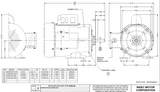 T34CM2J Nidec 3/4 hp 1800 RPM 115/208-230V 56 Frame (Rigid Base) 1-Speed TEFC Cap Start Motor