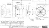 T1C2Z Nidec 1 hp 1800 RPM 100-120/200-240V 56 Frame (Rigid Base) 1-Speed TEFC Cap Start/Run Motor